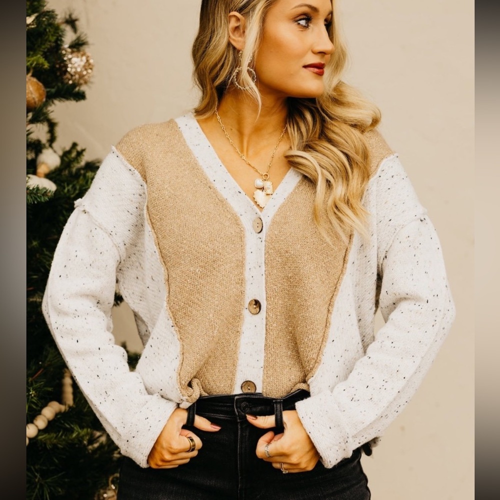Hem & Thread Funfetti Block Cardigan